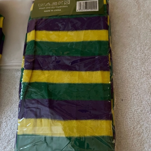 NWT Felizhouse Mardi Graus 2 Pc BundleOver Knee Striped Stockings - Picture 3 of 5